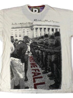 Devolve Mens Divided We Fall Citizen Protest White Shirt New S, M, XL